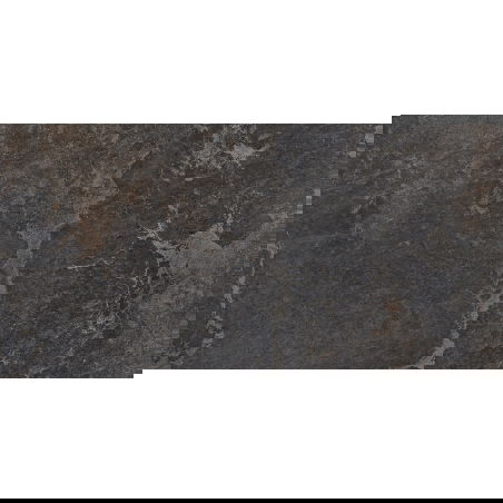 Mexen Blaze Nero zwart geglazuurde gerectificeerde gres G1, vloer- en wandtegel 120 x 60 cm, carving - TL420-120-060-01