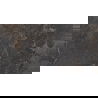 Mexen Blaze Nero zwart geglazuurde gerectificeerde gres G1, vloer- en wandtegel 120 x 60 cm, carving - TL420-120-060-01