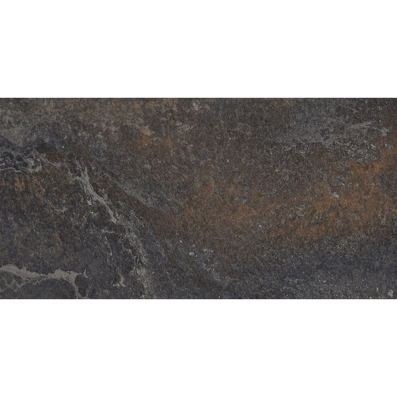 Mexen Blaze Nero glasierte Feinsteinzeugfliese rekt. G1, Boden- und Wandfliese 120 x 60 cm, Carving - TL420-120-060-01