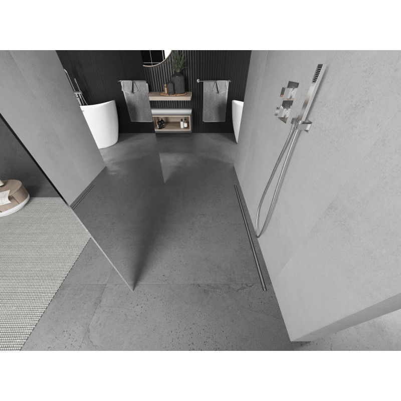 Mexen Kioto ελεύθερα όρθιο πάνελ ντους 100 x 200 cm, καθρέφτης 8 mm, χρώμιο