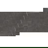 Mexen Dazzle Negro geglazuurd gerectificeerd G1, vloer- en wandtegel 120 x 60 cm, carving - TL423-120-060-03