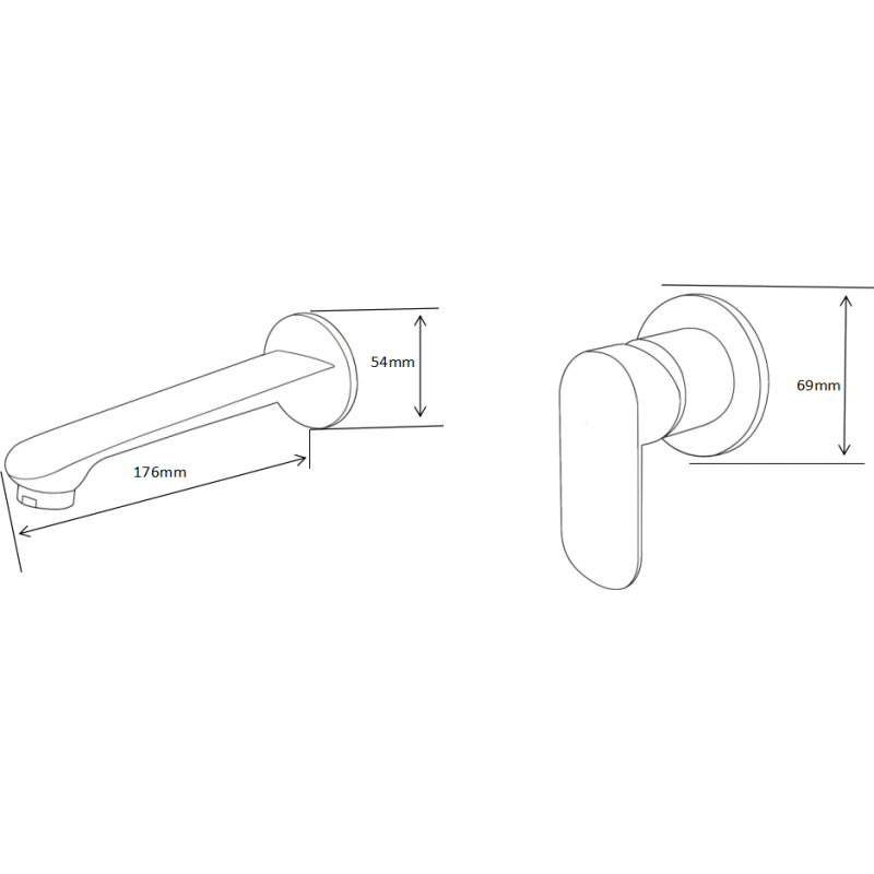 Mexen Dox rubinetto da incasso per lavabo, oro - 75215-50