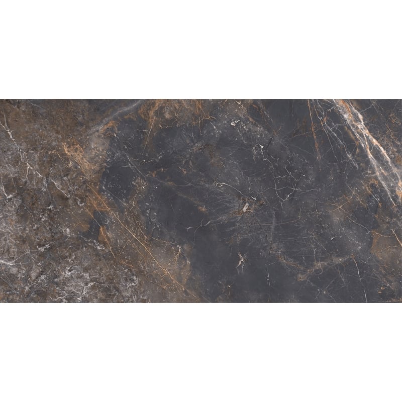Mexen Visby Black grès émaillé rectifié G1, carreau mural-salon 120 x 60 cm, carving - TL428-120-060-02