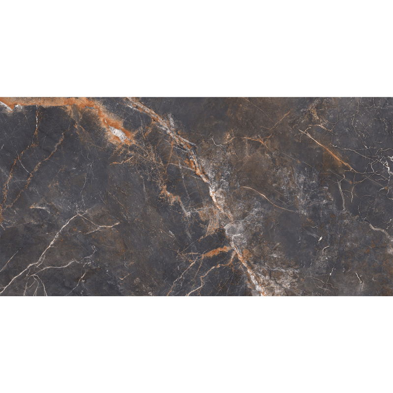 Mexen Visby Črna glazirana rektificirana gres ploščica G1, talna-stenska 120 x 60 cm, rezbarjenje - TL428-120-060-02