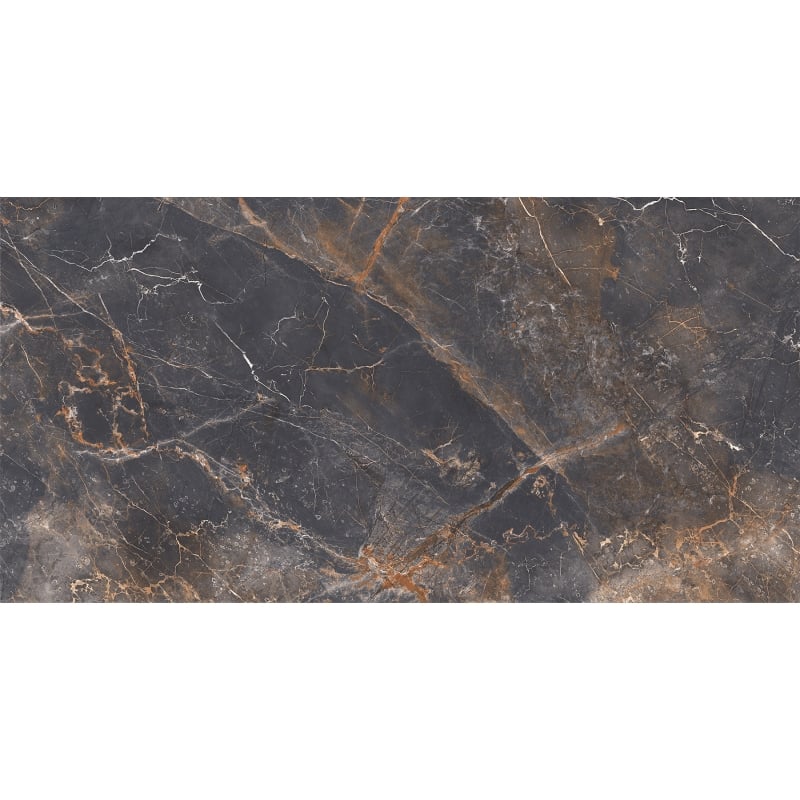 Mexen Visby Black gres szkliwiony rekt. G1, płytka podłogowo-ścienna 120 x 60 cm, carving - TL428-120-060-02