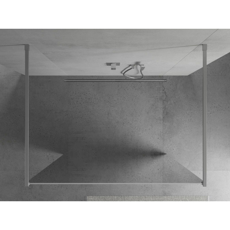 Mexen Kioto freestanding shower wall 120 x 200 cm, mirror 8 mm, chrome - 800-120-002-01-50
