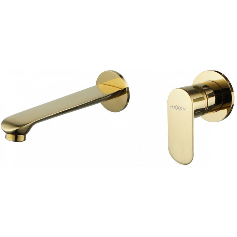 Mexen Dox inbouw wastafelkraan, goud - 75215-50