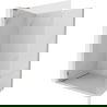 Mexen Lunar L douchewand Walk-in links 120 x 200 cm, transparant 8 mm, roségoud - 830L-120-000-60-00-L