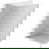 Mexen Lunar L Duschwand Walk-in links 50 x 200 cm, transparent 8 mm, gebürstetes Kupfer - 830L-050-000-65-00-L