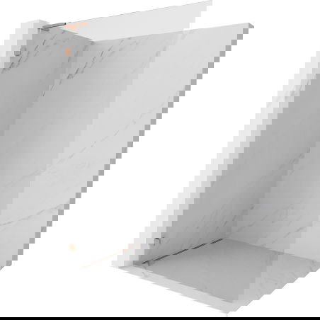 Mexen Lunar L duša ekrāns Walk-in kreisais 80 x 200 cm, caurspīdīgs 8 mm, matēts varš - 830L-080-000-65-00-L