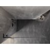 Mexen Lunar L dušisein Walk-in vasak 70 x 200 cm, läbipaistev 8 mm, must - 830L-070-000-70-00-L