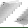 Mexen Lunar L douchewand Walk-in links 80 x 200 cm, transparant 8 mm, zwart - 830L-080-000-70-00-L