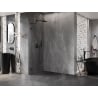 Mexen Lunar L Paroi de douche Walk-in gauche 80 x 200 cm, transparent 8 mm, noir - 830L-080-000-70-00-L