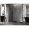 Mexen Lunar L dušisein Walk-in vasak 110 x 200 cm, läbipaistev 8 mm, must - 830L-110-000-70-00-L