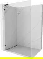 Mexen Lunar L paroi de douche Walk-in gauche 120 x 200 cm, transparent 8 mm, noir - 830L-120-000-70-00-L
