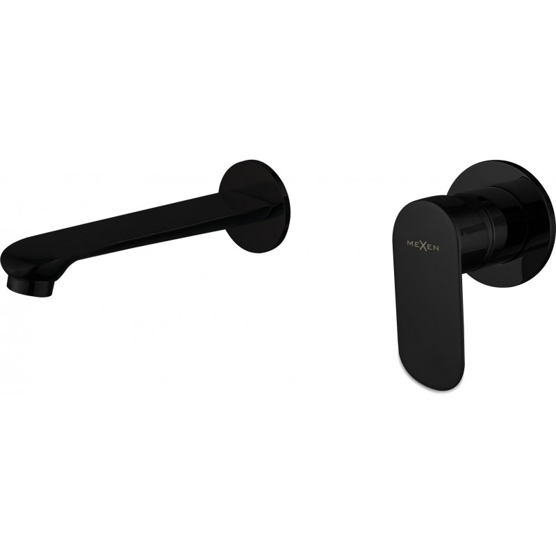Mexen Dox recessed washbasin tap, black - 75215-70