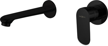 Mexen Dox grifo de lavabo empotrado, negro - 75215-70