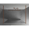 Mexen Kioto mampara de ducha independiente 100 x 200 cm, espejo 8 mm, oro rosado - 800-100-002-60-50