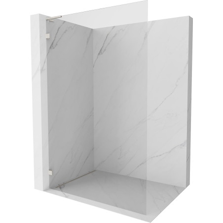 Mexen Lunar L dušisein Walk-in vasak 60 x 200 cm, läbipaistev 8 mm, harjatud nikkel - 830L-060-000-97-00-L