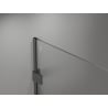 Mexen Lunar ścianka prysznicowa Walk-in prawa 50 x 200 cm, transparent 8 mm, gun metal - 830-050-000-95-00-P