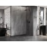 Mexen Lunar ścianka prysznicowa Walk-in prawa 70 x 200 cm, transparent 8 mm, gun metal - 830-070-000-95-00-P