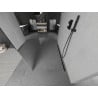 Mexen Kioto paroi de douche autoportante 120 x 200 cm, miroir 8 mm, noir - 800-120-002-70-50