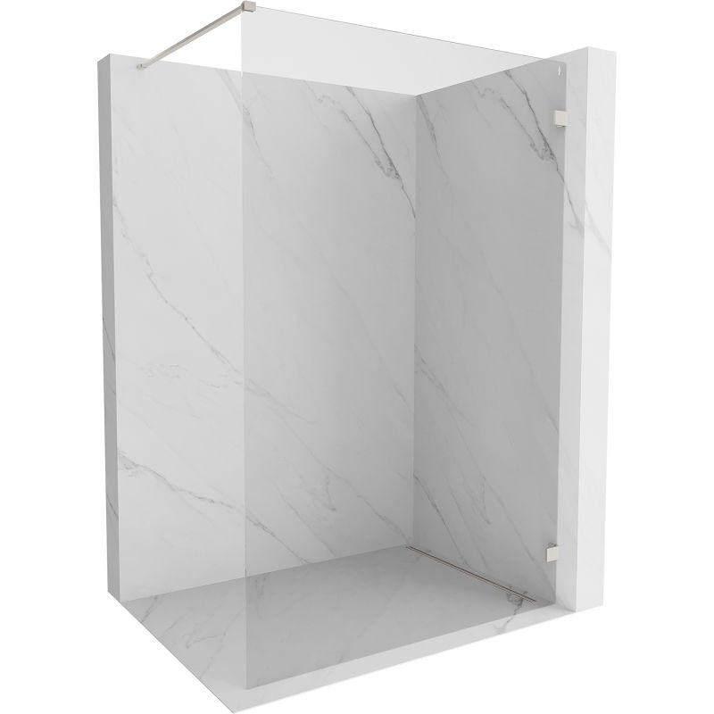 Mexen Lunar Duschwand Walk-in rechts 70 x 200 cm, transparent 8 mm, gebürsteter Nickel - 830-070-000-97-00-P