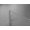 Mexen Lunar paroi de douche Walk-in droite 120 x 200 cm, transparent 8 mm, nickel brossé - 830-120-000-97-00-P
