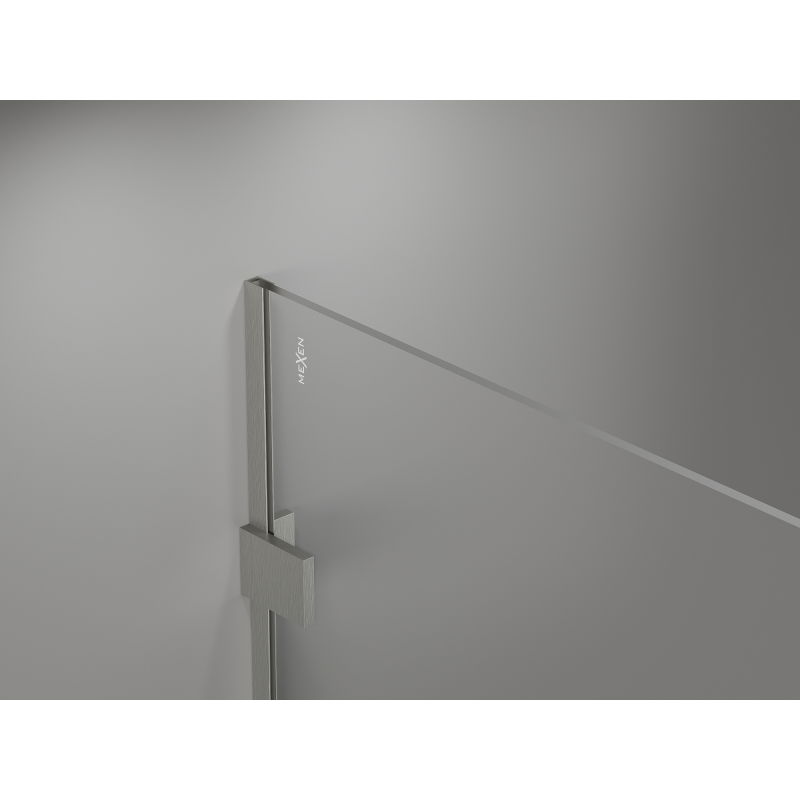 Mexen Lunar καμπίνα ντους Walk-in δεξιά 150 x 200 cm, διάφανη 8 mm, βουρτσισμένο
