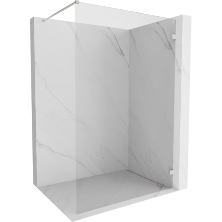 Mexen Lunar paroi de douche Walk-in droite 150 x 200 cm, transparent 8 mm, nickel brossé - 830-150-000-97-00-P