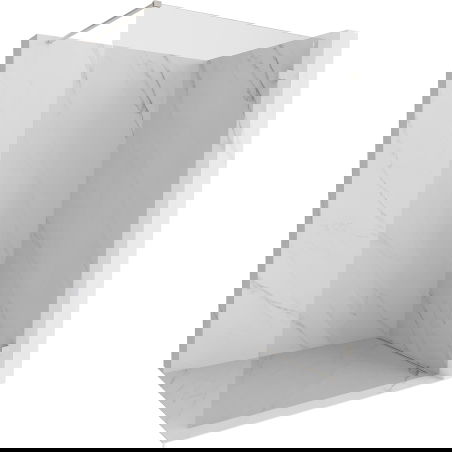 Mexen Lunar Stenska prha Walk-in desna 160 x 200 cm, prozorna 8 mm, brušen nikel - 830-160-000-97-00-P