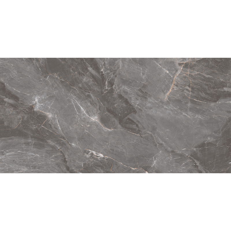 Mexen Jerico Nero glazed rectified stoneware, floor-wall tile 120 x 60 cm, carving - TL435-120-060-01