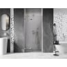Mexen Lunar left hinged shower door 85 cm, transparent, chrome - 834-085-000-01-00-L