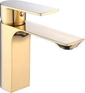 Mexen Alexa batería de lavabo, dorada - 71200-50