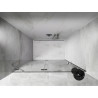 Mexen Lunar duššiuksed, vasakuksega, 130 cm, läbipaistev, kroom - 834-130-000-01-00-L