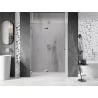 Mexen Lunar drzwi prysznicowe uchylne lewe 135 cm, transparent, chrom - 834-135-000-01-00-L