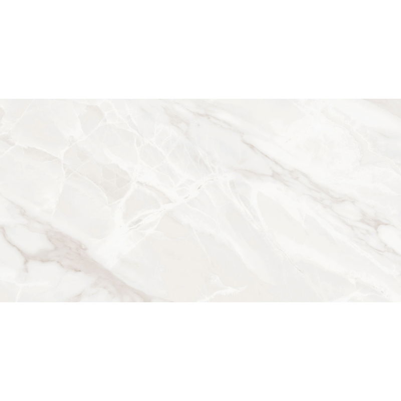 Mexen Sparta Bianco glazed rectified stoneware tile G1, floor-wall tile 120 x 60 cm, gloss - TL101-120-060-00