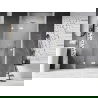 Mexen Lunar Duschdrehtür links 85 cm, transparent, weiß - 834-085-000-20-00-L