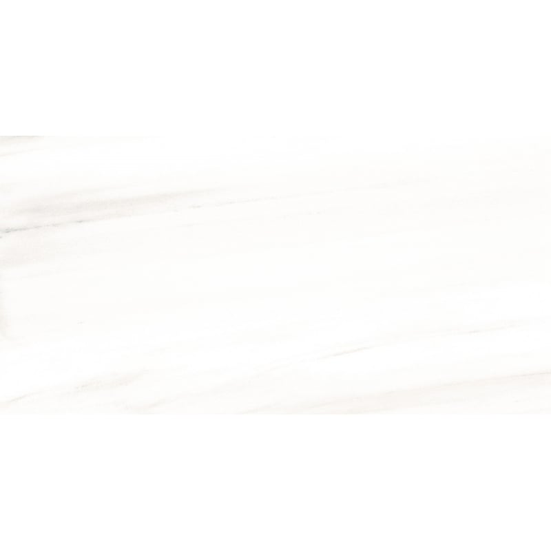 Mexen Lasa White glazed rectified porcelain, floor-wall tile 120 x 60 cm, gloss - TL103-120-060-00