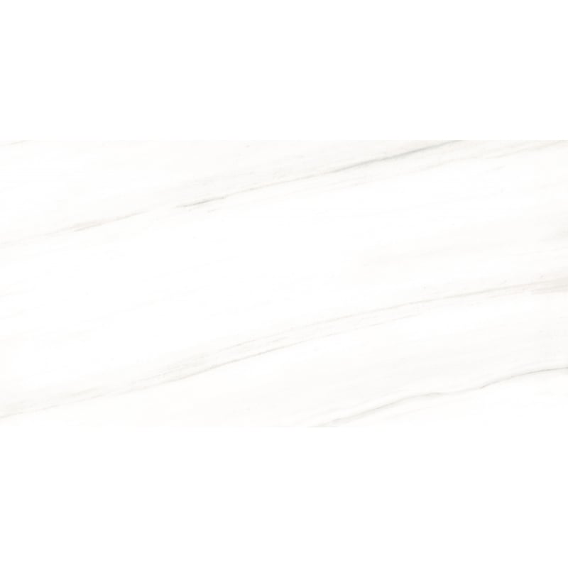 Mexen Lasa White glazed rectified porcelain, floor-wall tile 120 x 60 cm, gloss - TL103-120-060-00