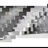 Mexen Lunar douchedeur scharnierend links 115 cm, transparant, wit - 834-115-000-20-00-L