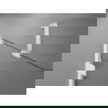 Mexen Lunar douchedeur scharnierend links 115 cm, transparant, wit - 834-115-000-20-00-L