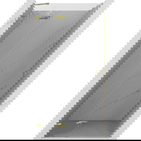 Mexen Lunar lénks Pendeltür 85 cm, transparent, gëllen - 834-085-000-50-00-L