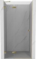 Mexen Lunar ljuljačka lijeva vrata 110 cm, prozirna, zlatna - 834-110-000-50-00-L