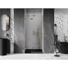 Mexen Lunar porte de douche pivotante gauche 115 cm, transparent, doré - 834-115-000-50-00-L