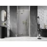 Mexen Lunar porte de douche pivotante gauche 115 cm, transparent, doré - 834-115-000-50-00-L