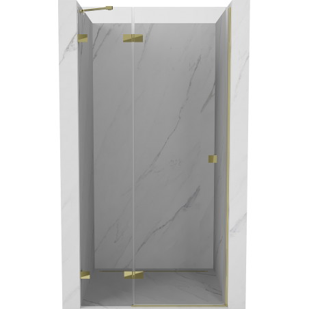 Mexen Lunar vasakukäeline duššiukse avaneb vasakule 125 cm, läbipaistev, kuldne - 834-125-000-50-00-L