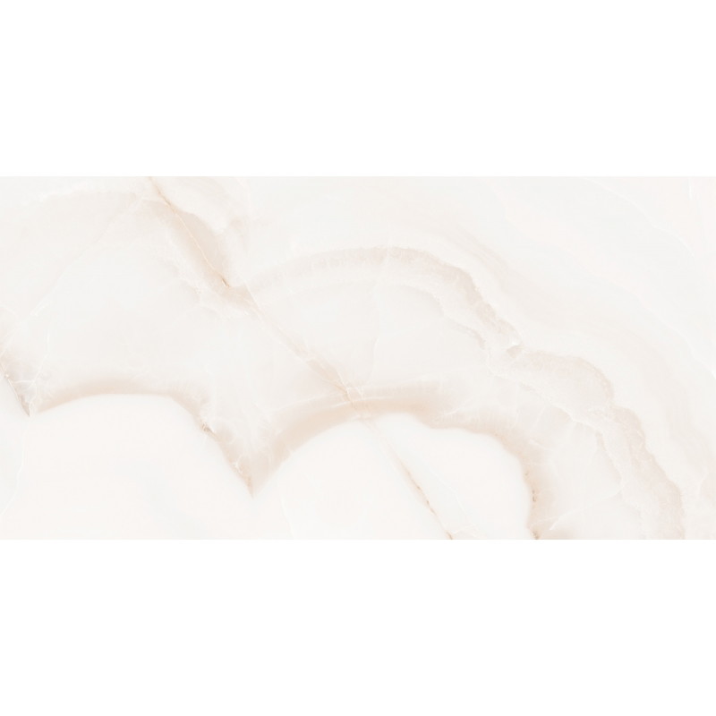 Mexen Onyx White gres szkliwiony rekt. G1, płytka podłogowo-ścienna 120 x 60 cm, połysk - TL106-120-060-01