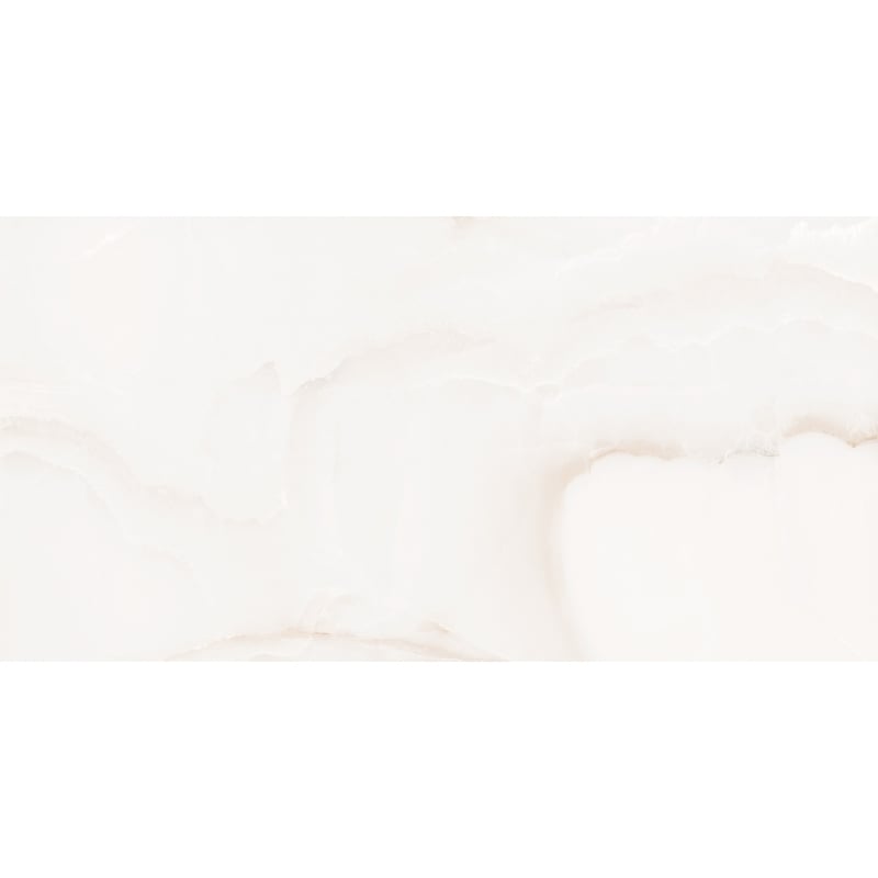 Mexen Onyx White gres szkliwiony rekt. G1, płytka podłogowo-ścienna 120 x 60 cm, połysk - TL106-120-060-01