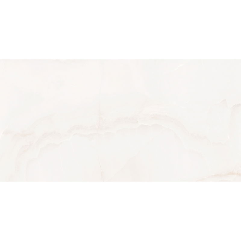 Mexen Onyx Weiß glasiertes Feinsteinzeug rekt. G1, Boden- und Wandfliese 120 x 60 cm, Glanz - TL106-120-060-01